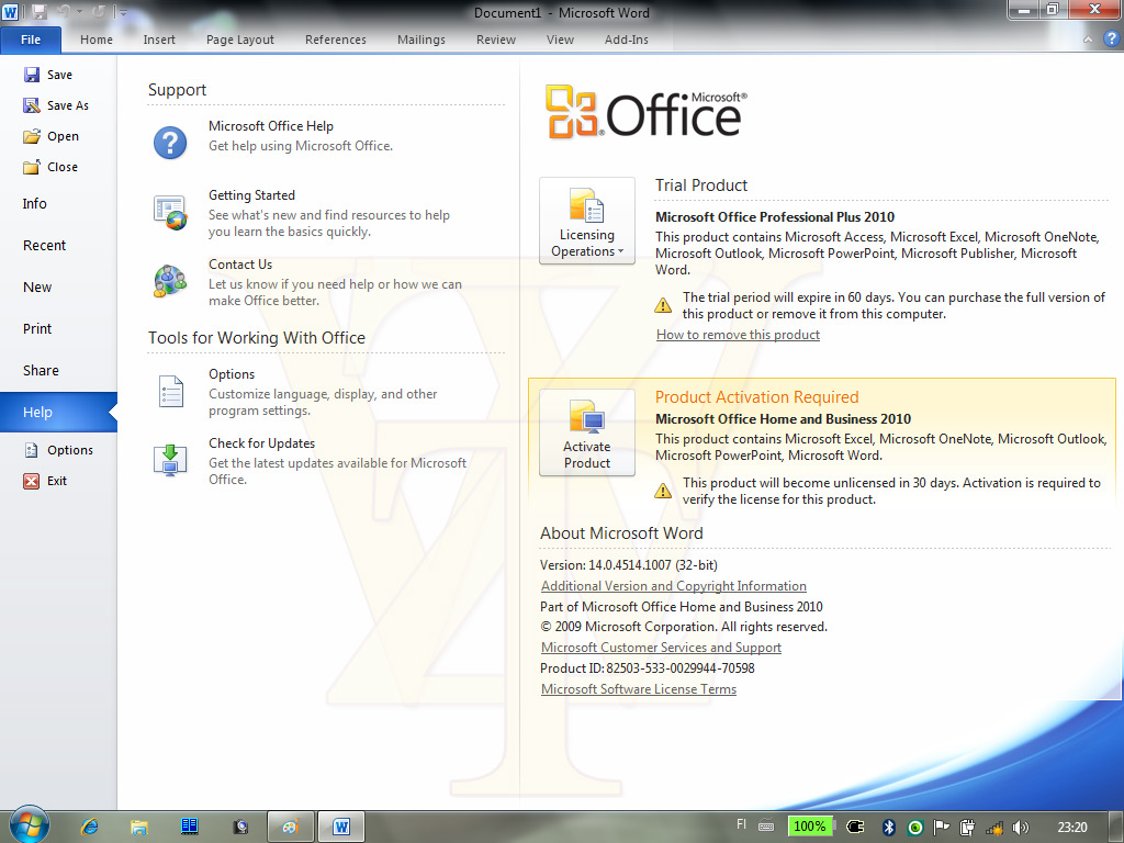 Ms office 2010 serial key free download version